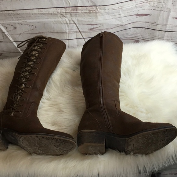 Knee high brown boots sz 8M - Picture 3 of 14
